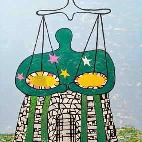 Print, La Justice, Carte Tarot n8, Niki de Saint Phalle