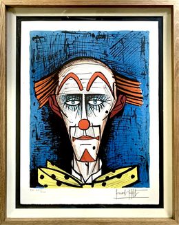 Print, Clown sur fond bleu, Bernard Buffet