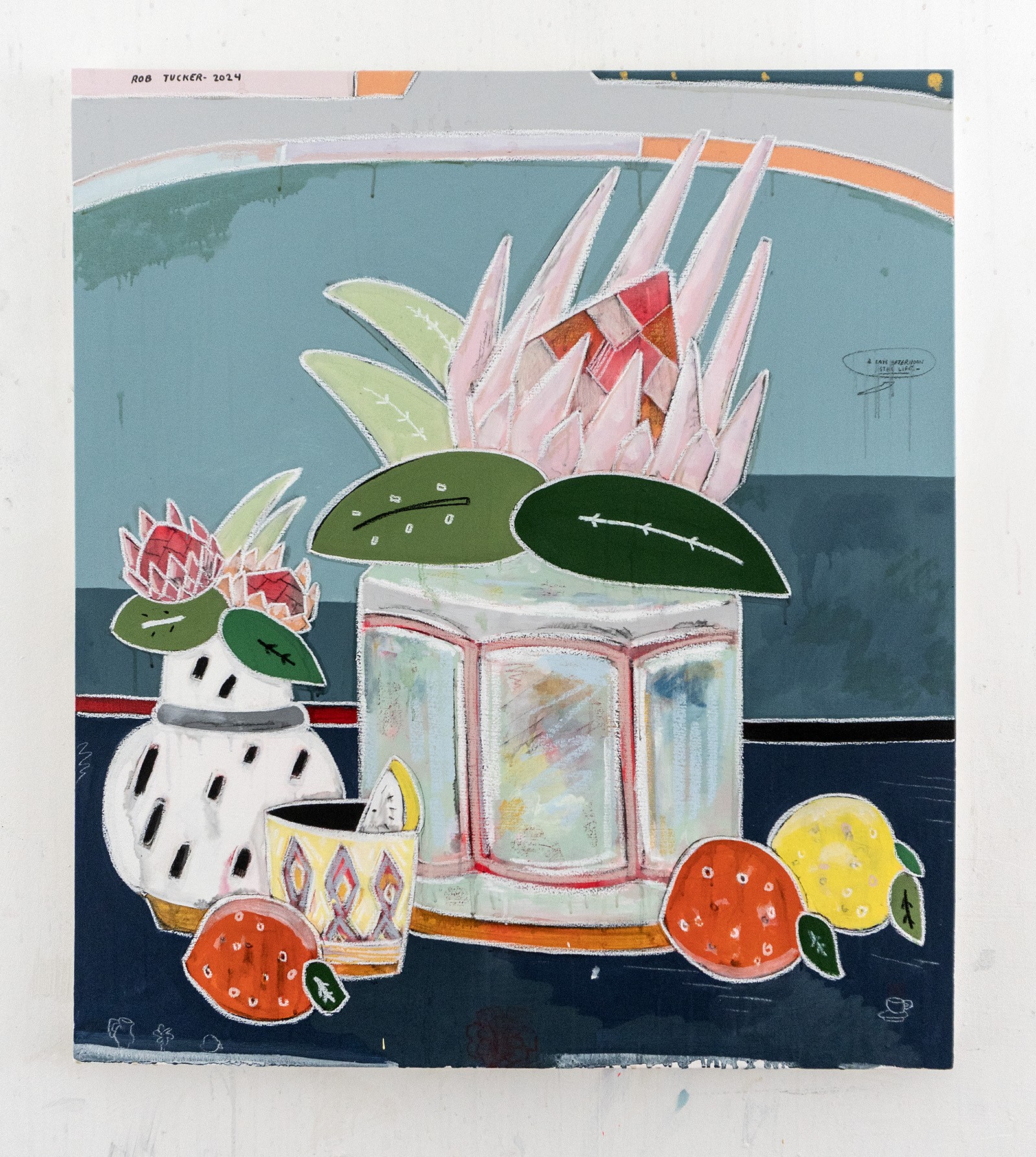 Rob Tucker, A late afternoon still life Rob Tucker, A late afternoon still life