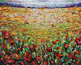 Painting, Fiery Poppies Field, Andranik Harutyunyan