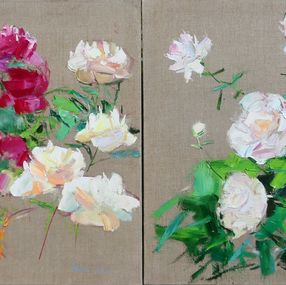 Painting, Peonies, Yehor Dulin