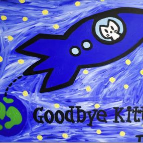 Painting, Goodbye Kitty, Todd Goldman