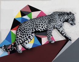 Peinture, Leopard Walking, Hama Woods