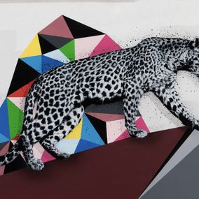 Peinture, Leopard Walking, Hama Woods