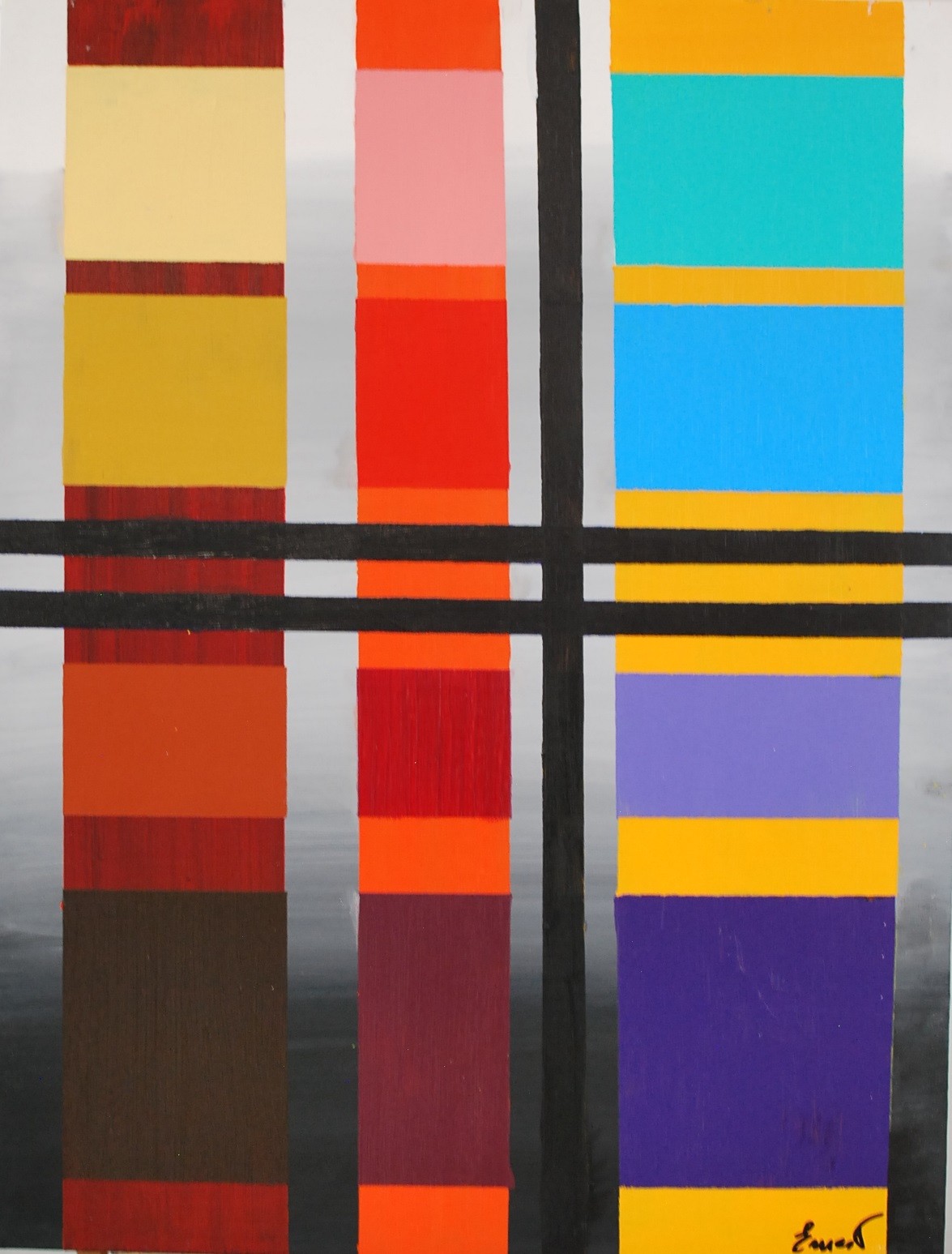 Ernest Carneado Ferreri, Evolucion de colores sobre fondo gris Ernest Carneado Ferreri, Evolucion de colores sobre fondo gris