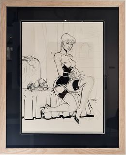 Fine Art Drawings, La femme piège (Hommage à Enki Bilal), Félix Meynet