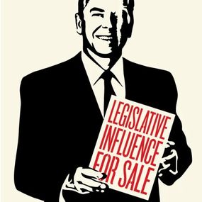 Print, Legislative Influence for Sale, Shepard Fairey (Obey)