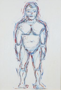 Peinture, Humanoïde L'étude 1, J Paul