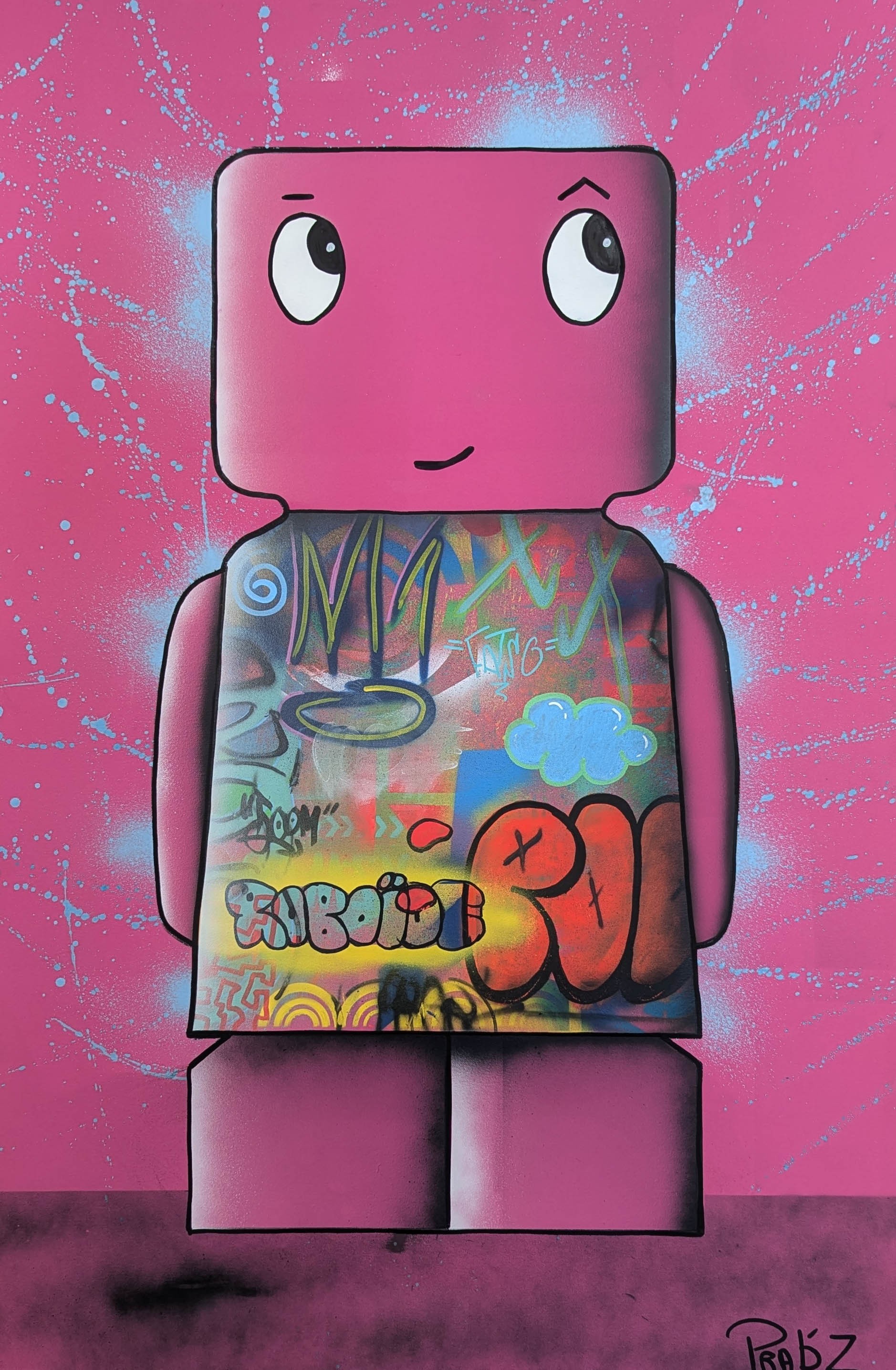 PRAB'Z, Roboïde rose L PRAB'Z, Roboïde rose L