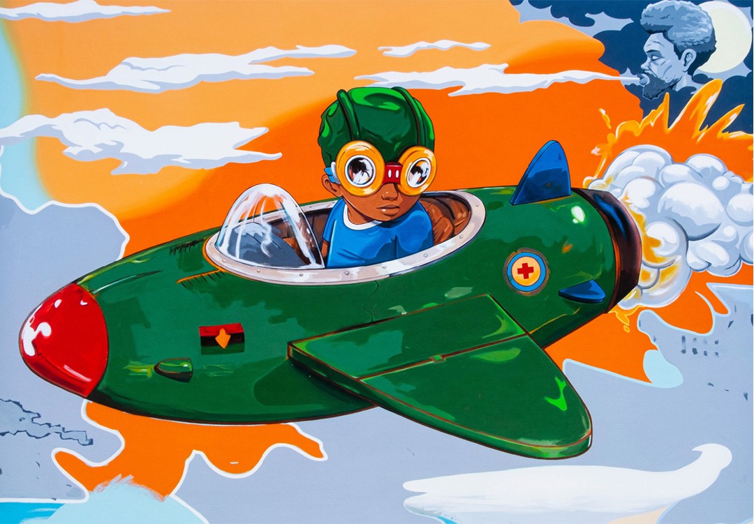 Hebru Brantley, When The Wind is at Your Back Hebru Brantley, When The Wind is at Your Back