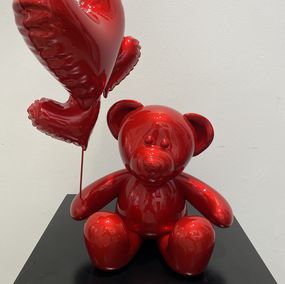 Sculpture, Teddy love red emotion, Nicolas Krauss