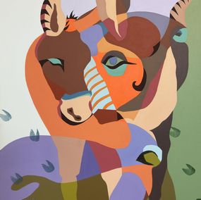 Painting, Animal series - Donkey, Liana Ohanyan