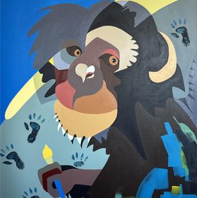 Painting, Animal series - Monkey, Liana Ohanyan