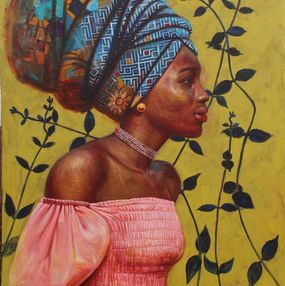Gemälde, Halo of Blooms, Clement Mmaduako Nwafor