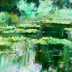 Peinture, Water Lilies pond, Yehor Dulin