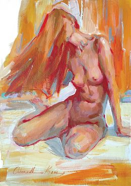 Painting, Orange mood, Kateryna Ocheredko