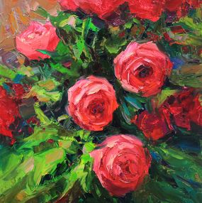 Peinture, Red roses, Alisa Onipchenko-Cherniakovska