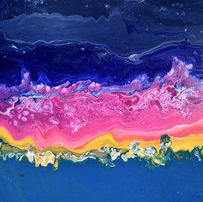 Peinture, Psychedelic Beach, Monica Tangen