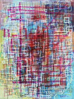 Peinture, Quadrilion Singularity. Abstract painting, Rakhmet Redzhepov (Ramzi)