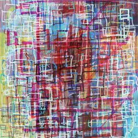 Peinture, Quadrilion Singularity. Abstract painting, Rakhmet Redzhepov (Ramzi)