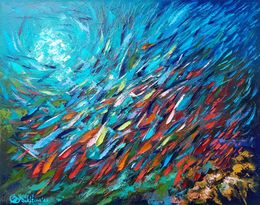 Pintura, Fish Expression, Olga Nikitina