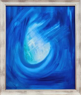 Painting, The color is blue. The portal., Lilya Volskaya