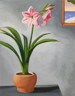 Peinture, Amaryllis, Gabriel Riesnert