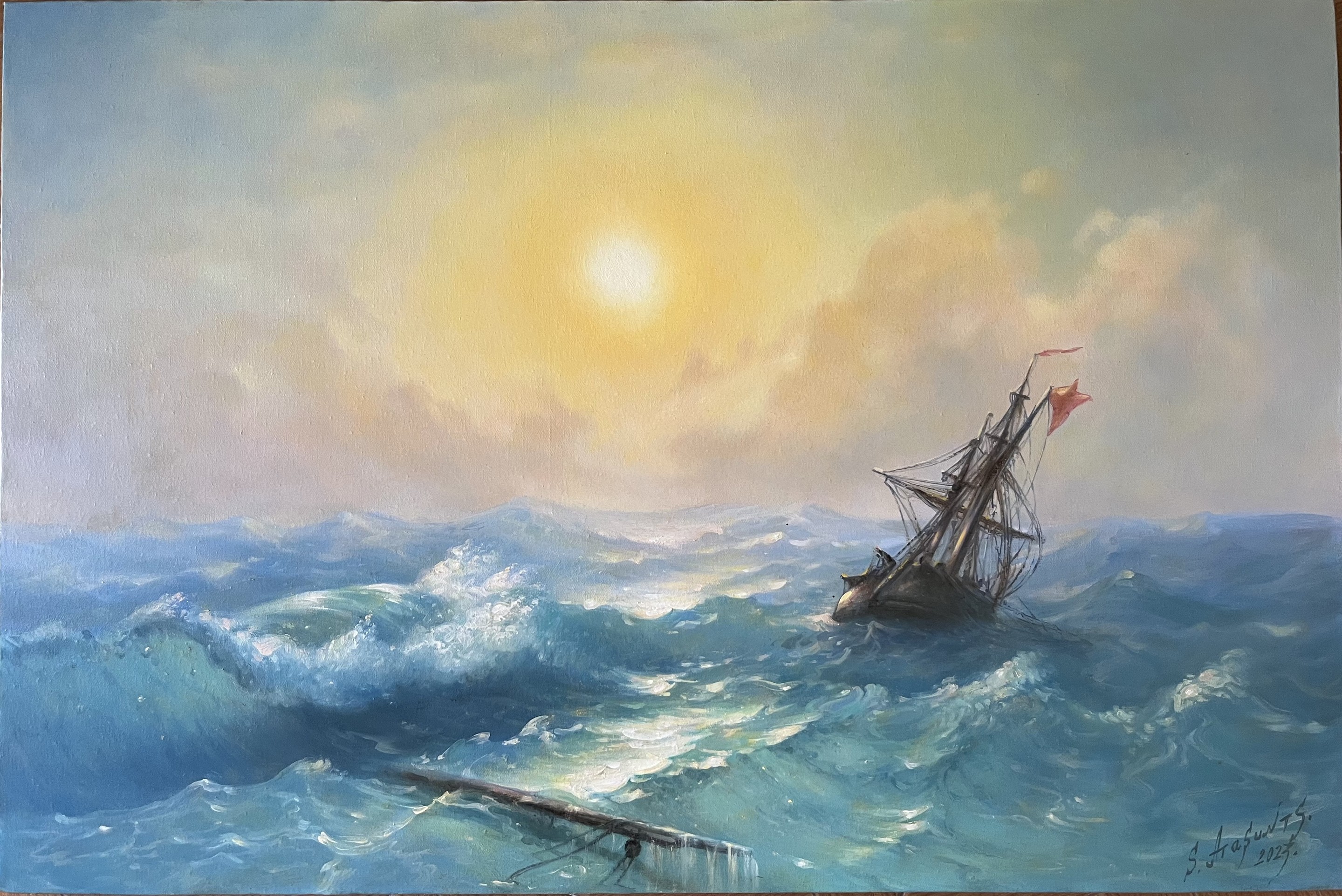 Samvel Atasunts, Storm at Sunset Samvel Atasunts, Storm at Sunset