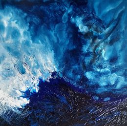 Peinture, Cieux tempêtes #1, Laure-Anne Lemaire