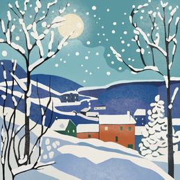 Drucke, Christmas evening, Nina Tsorieva