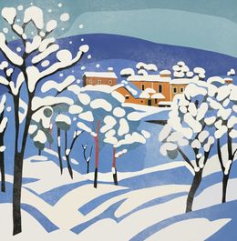 Print, Christmas evening, Nina Tsorieva