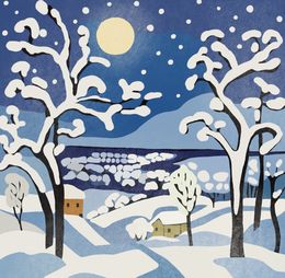 Print, Christmas evening, Nina Tsorieva