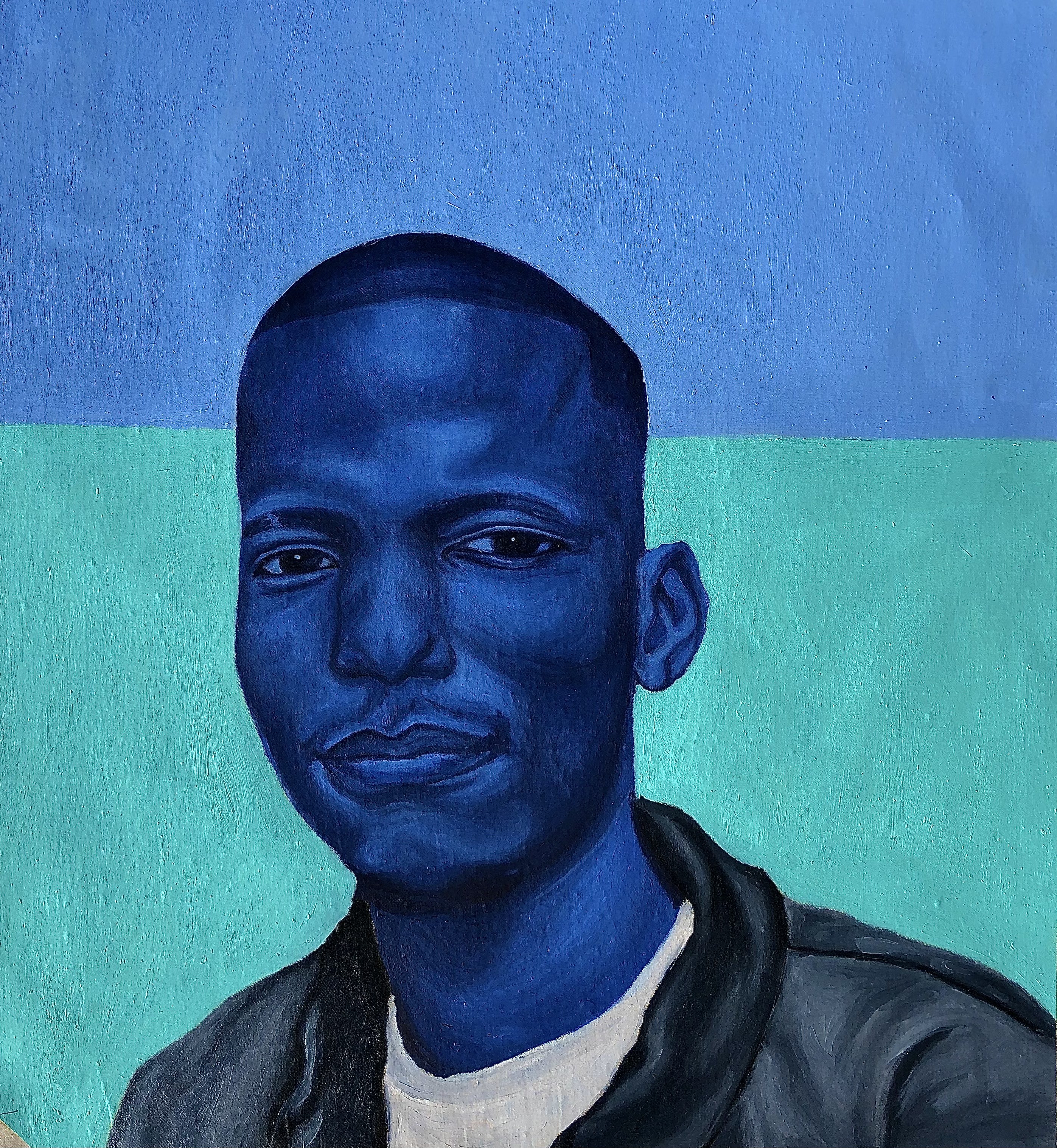 Jason Langa, Tebogo - 21st Century, Contemporary, Figurative Portrait, Fashion, Art Deco, Men Jason Langa, Tebogo - 21st Century, Contemporary, Figurative Portrait, Fashion, Art Deco, Men