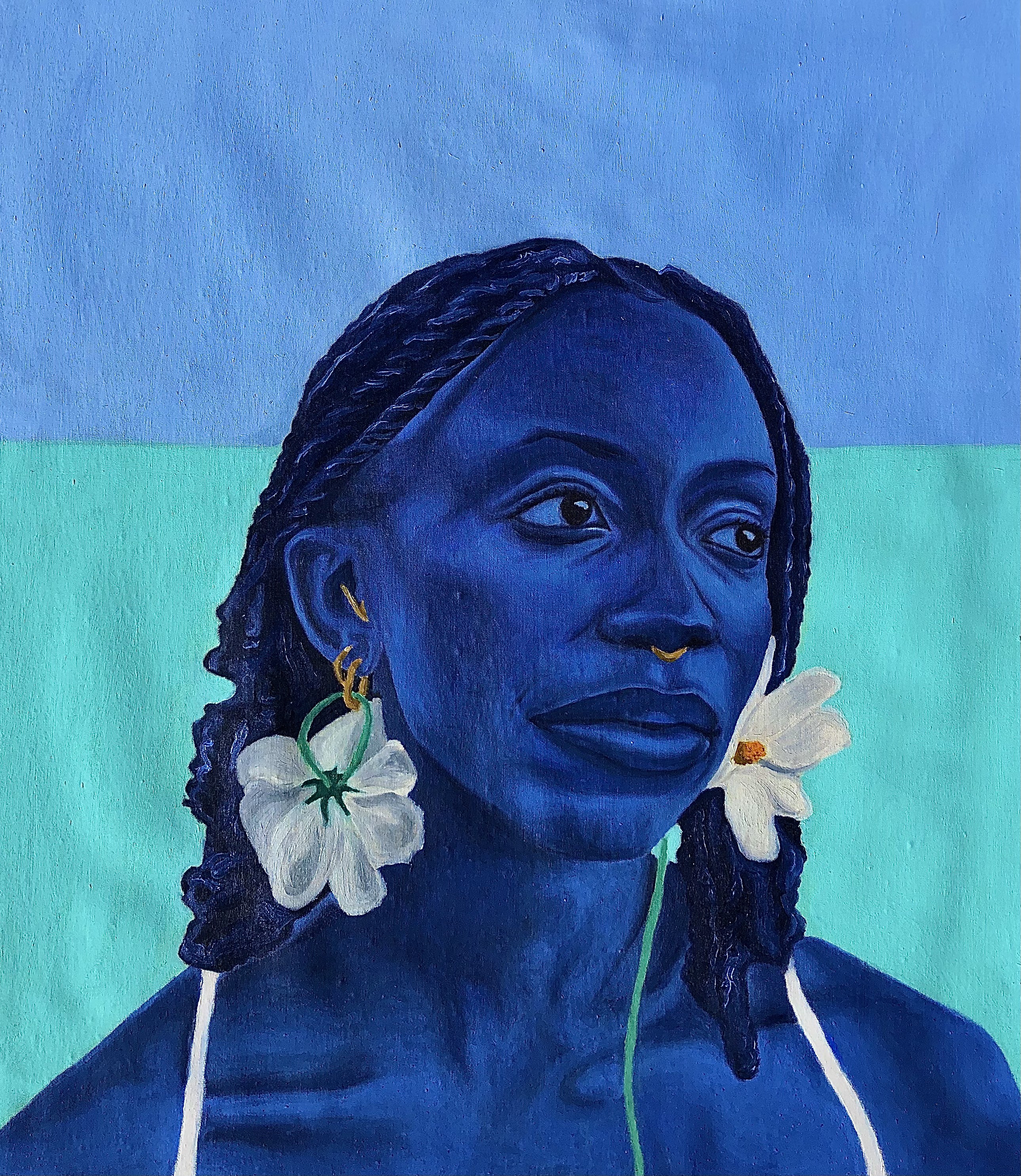 Jason Langa, Mpumi - 21st Century, Contemporary, Figurative Portrait, Fashion Art, Women, Oil Jason Langa, Mpumi - 21st Century, Contemporary, Figurative Portrait, Fashion Art, Women, Oil