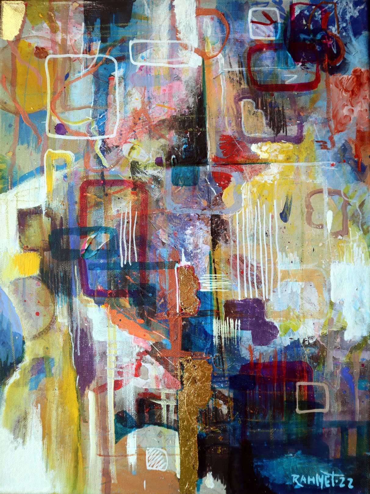 Rakhmet Redzhepov (Ramzi), Living City. Abstract painting Rakhmet Redzhepov (Ramzi), Living City. Abstract painting