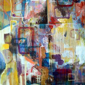 Peinture, Living City. Abstract painting, Rakhmet Redzhepov (Ramzi)