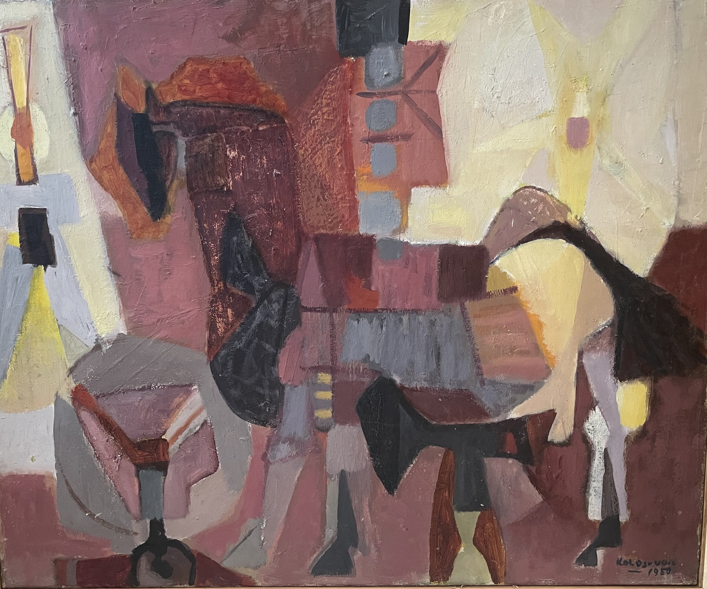 Sigismond Kolos-Vary, le maréchal ferrand et son cheval Sigismond Kolos-Vary, le maréchal ferrand et son cheval