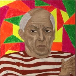 Gemälde, Picasso aux couleurs joyeuse, Daniela Rothem Partouche