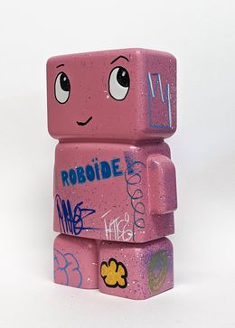 Escultura, Mini Roboïde rose, PRAB'Z