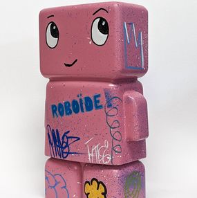 Escultura, Mini Roboïde rose, PRAB'Z