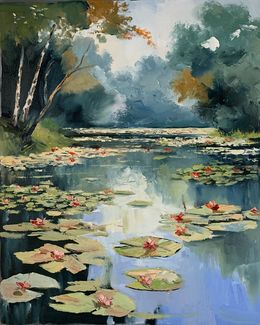 Pintura, Pond with water lilies, Schagen Vita