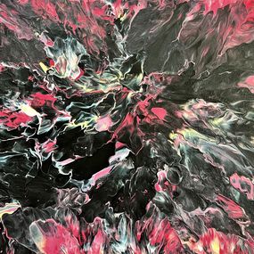 Painting, Pink Explosion, Monica Tangen