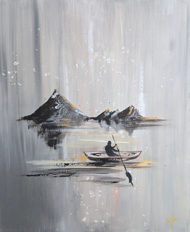 Lucie Pautret, Row on the lake Lucie Pautret, Row on the lake