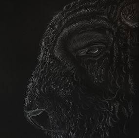 Gemälde, Bison, Bernhard Meixner