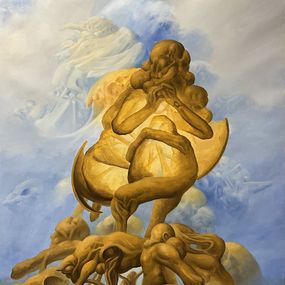 Painting, Birth of true self, Matheo Delalle
