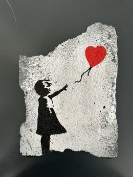 Skulpturen, Brick Block Banksy Balloon Girl, Olivier DeGroote