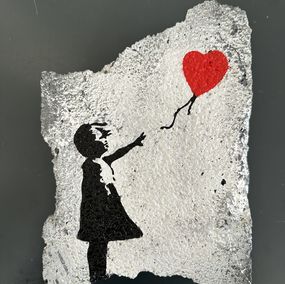 Skulpturen, Brick Block Banksy Balloon Girl, Olivier DeGroote