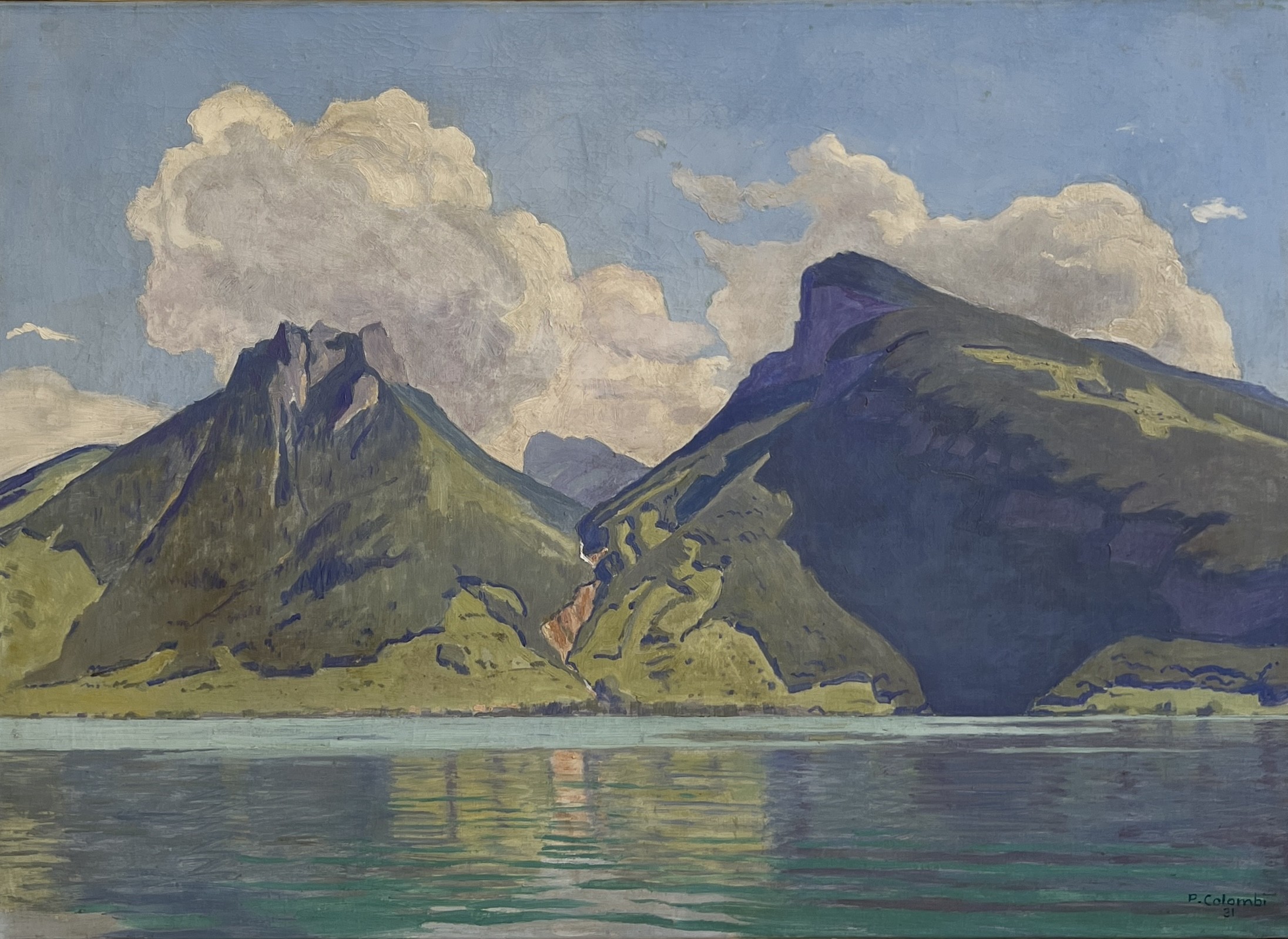 Plinio Colombi, Paysage lacustre Plinio Colombi, Paysage lacustre