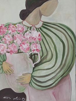 Painting, Flower Pot, Nina Urushadze