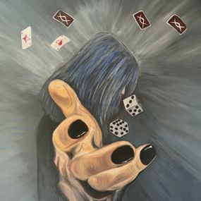 Gemälde, Roll your dice, The Art of Chris by Christelle Chamaa